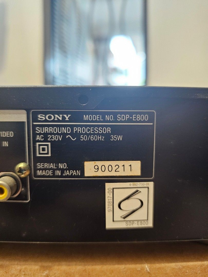 Sony SDP-E800 Surround Processor (Category: Soundbars, Speakers & Amplifiers) located in Kuala Lumpur. Submitted by CH-9313 (Listing ID 1441061157, Image 3). Description: - Sony SDP-E800 Surround Processor - Made in Japan - Power: AC 230V, 50/60Hz, 35W - Versatile input and output connections - Ideal for vintage audio collectors, hobbyists building period-correct retro home theaters and LaserDisc enthusiasts - It is barely used, condition and dis