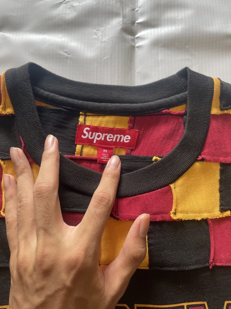 Supreme Patchwork Yoke (Category: Activewear) located in Petaling Jaya. Submitted by sable.catalog (Listing ID 1441036018, Image 3). Description: Supreme Patchwork Yoke ⭐️CONDITION / Like new ⭐️(Sizing M) 22/27 ⭐️PRICE - 400 _________________________________________ [📊] POSTAGE 10 WM/+15 EM [🔑] PM IS THE KEY [⭐️] NO FUSSY FUSSY [📦] COD DAMANSARA/KL CONDITION AS IS.