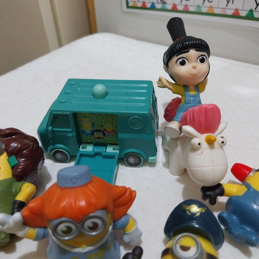 Take all Minions Figures with Agnes Unicorn (Category: Figurines & Statues) located in Caloocan City. Submitted by mariecarlaph (Listing ID 1441133097, Image 1). Description: FREE Shipping min spend of P999!✨️ JnT every Sundays or Lalamove. Fixed sf below P999: NCR P95 Luzon P110 VisMin P180.