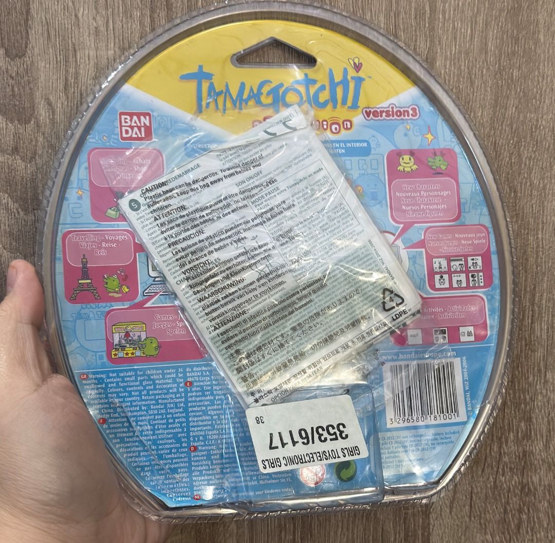 Tamagotchi Connection Connexion v3 Version 3 Europe Silver Star (Category: Interactive Toys) located in Binangonan. Submitted by hanschristiancristobal (Listing ID 1441136872, Image 2). Description: Tamagotchi Connection Connexion Version 3 v3 Europe Release Silver Star shell Bought secondhand, see pics for condition Original packaging still intact, opened from bottom part Tested Meetups in Binangonan, Rizal Maya/Gcash/Instapay/QR PH/Unionbank/BP