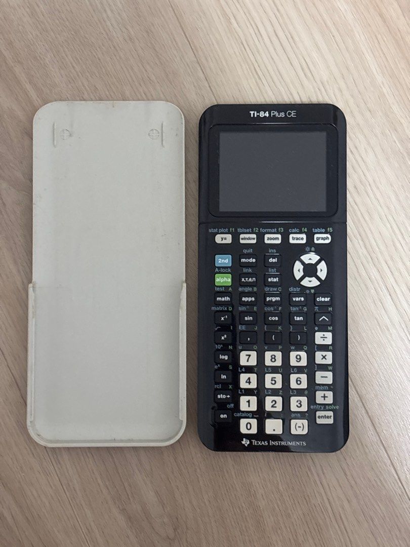 Texas Instruments TI-84 Plus CE Graphic Calculator with Case (Category: Stationery & School Supplies) located in Singapore. Submitted by __t__ (Listing ID 1441005024, Image 1). Description: - Texas Instruments TI-84 Plus CE graphic calculator - Includes protective case - Ideal for math and science courses - Tested and confirmed working - Ready for immediate use.