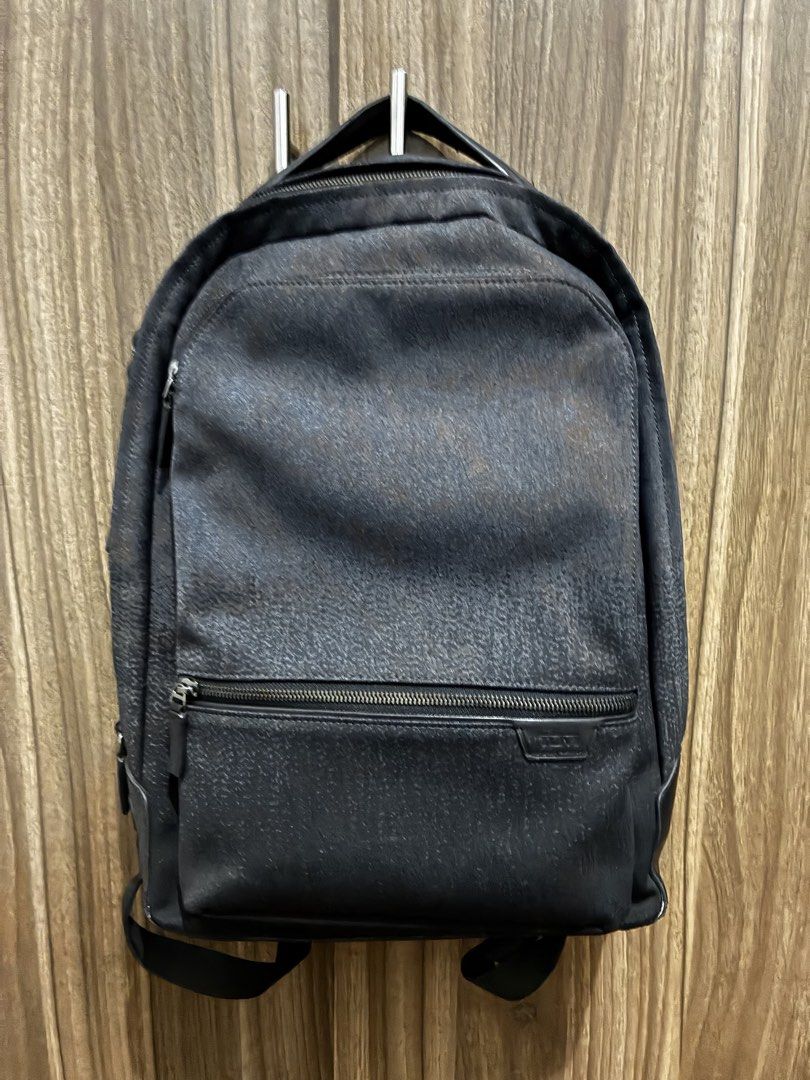 Tumi Backpack Harrison Bradner Backpack (Category: Backpacks) located in Marikina City. Submitted by coolcat_vin77 (Listing ID 1441051775, Image 1). Description: Selling my pre-loved Tumi Harrison Bradner Backpack in dark charcoal color. Pristine condition. Guaranteed 100% original. Monogram done at Tumi Podium. Only original tumi bags are being serviced by Tumi stores. Pick-up Marikina Heights. .