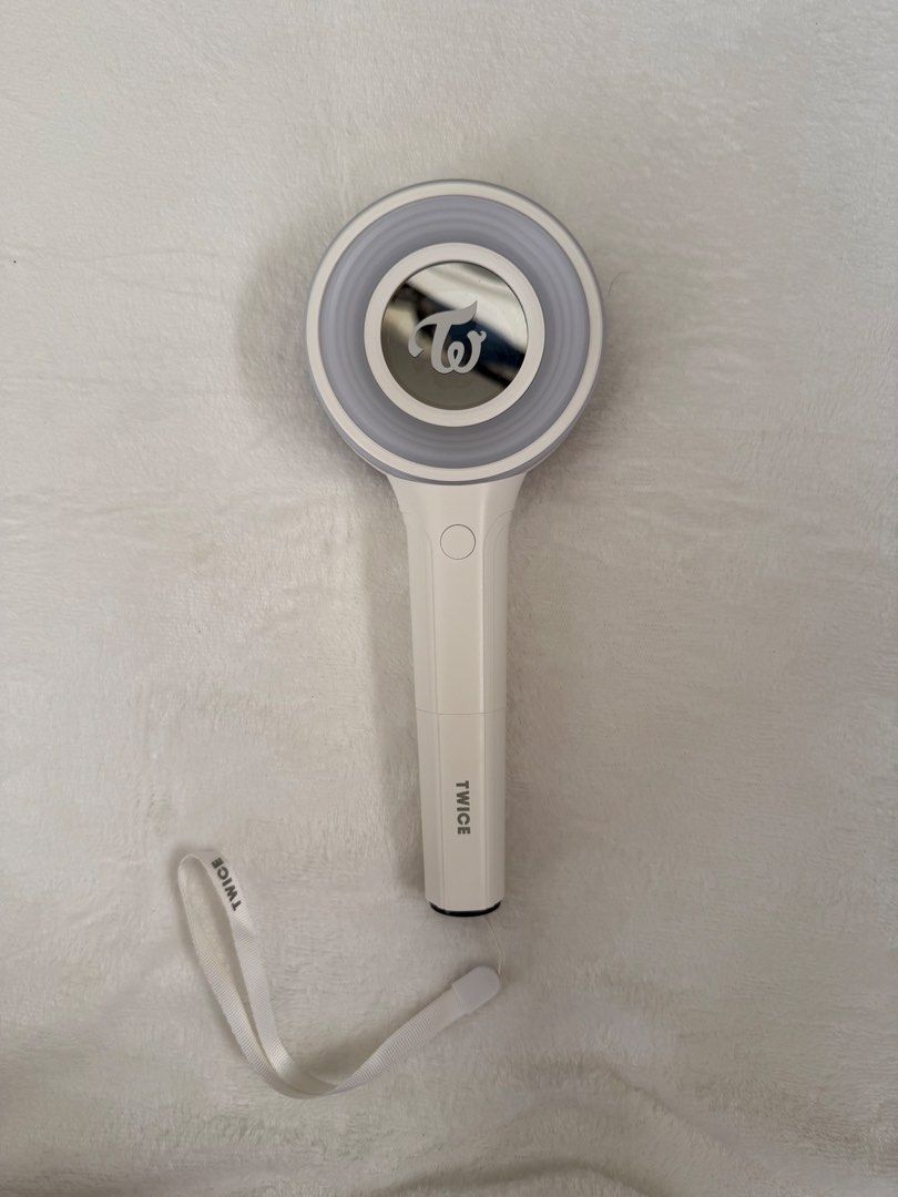 TWICE Candy Bong Z Lightstick (Category: K-Wave Merchandise) located in Las Pinas. Submitted by wackyvaldez (Listing ID 1440989022, Image 2). Description: TWICE Candy Bong Z lightstick. Official merchandise. Multiple light modes available. Comes with original box and strap. Great for ONCEs! Only used once during Twice’s concert in PH Arena last 2023. I can send a video for you to see it is still working. .