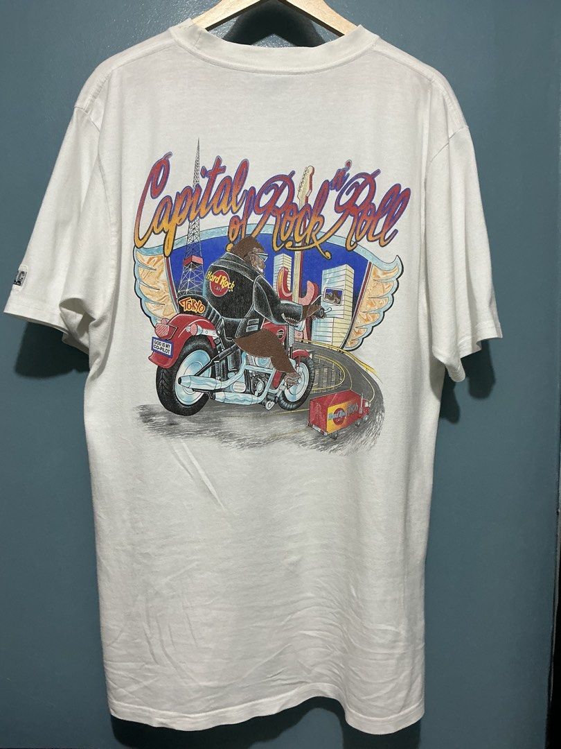 Vintage 90's Hard-Rock Cafe Tokyo Tee (Category: Tshirts & Polo Shirts ) located in Bulacan. Submitted by garmentsbyadi. (Listing ID 1441062477, Image 1). Description: Vintage Hard-Rock Cafe Tokyo Tee with HRC tag Authentic Hard rock Cafe Tokyo Tee Size: Large on tag Length: 22 Width: 30 Condition: Excellent Color rate: 9/10 Issue: See last picture for reference .