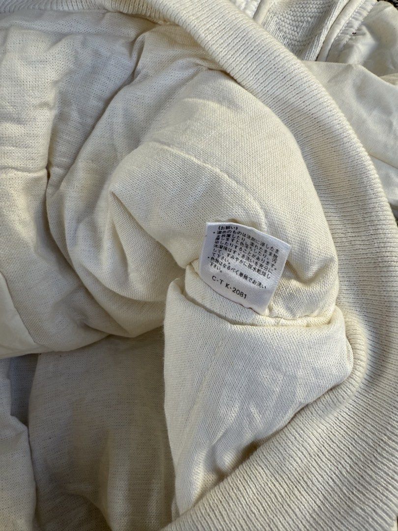 Vintage New West Woven & Piped Bomber (Category: Coats, Jackets and Outerwear) located in Quezon City. Submitted by though.bare (Listing ID 1441125788, Image 3). Description: Fits on L-XL for Men In good, worn condition. Width : 26.5" Length : 27" Sleeve : 30" (Neck to cuff) Shoulder : N/A No-when worns. Listings not marked sold/reserved are available. These are preloved/used items, manage expectations. Visit my profile for more! .