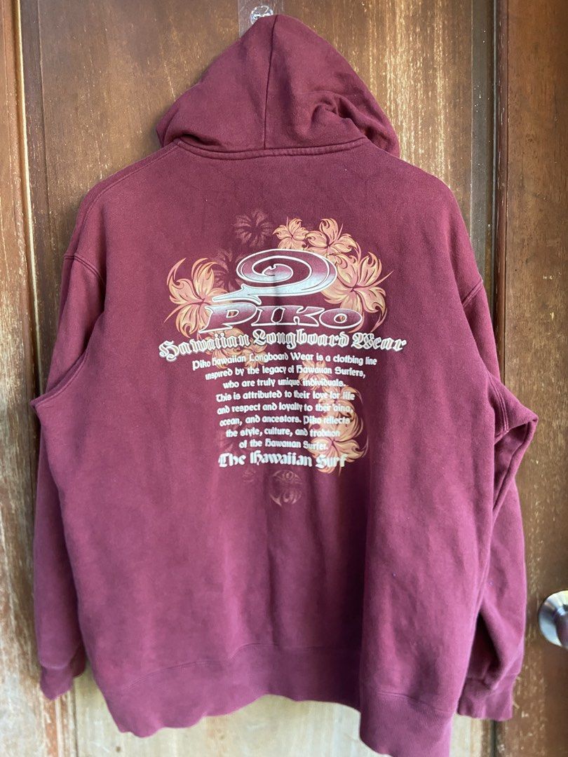 VINTAGE PIKO PULL UP ZIP HOODIE (Category: Coats, Jackets and Outerwear) located in Baler. Submitted by kal-thrift (Listing ID 1440952251, Image 2). Description: VINTAGE PIKO 23W x 26Length Excellent Condition 9.8 Colorate Minimal Crank print👌🏼.