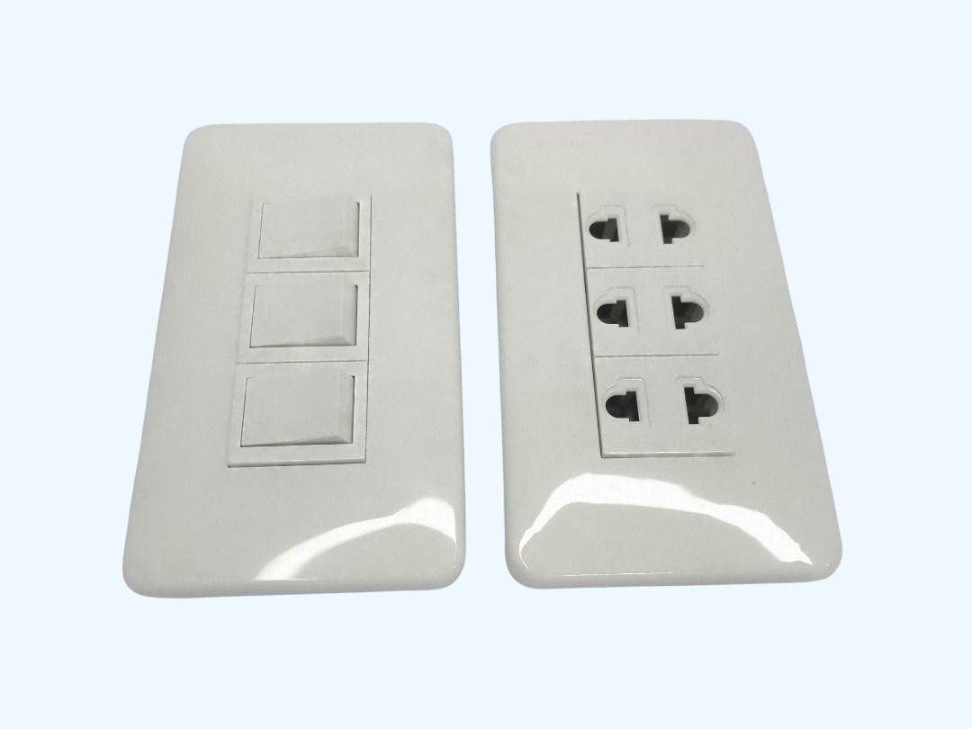 WALL OUTLET SWITCH 3-GANG HEAVY DUTY, 1-PC per ORDER (Category: Electrical, Adaptors & Sockets) located in Quezon City. Submitted by besteinpc (Listing ID 1440991981, Image 3). Description: WALL OUTLET SWITCH 3-GANG HEAVY DUTY, 1-PC per ORDER FEATURES: VARIATION 👉a. SWITCH 👉b. OUTLET BENEFITS: 👉Heavy duty HOW TOS: 👉Best for home and office use.
