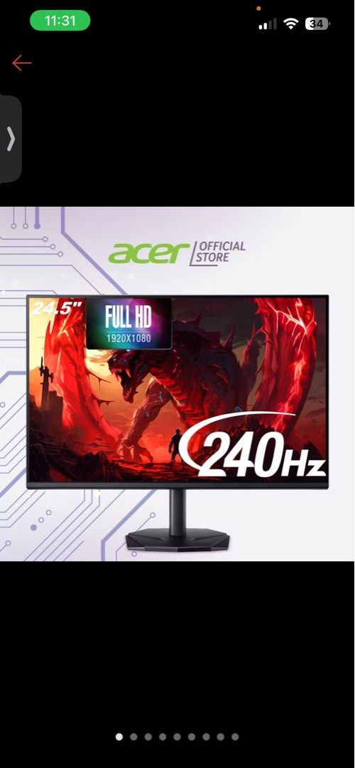 [240 Hz] Acer KG251Q W3 24.5 Inch
