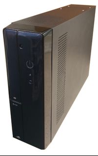 Black Computer Case with One Desktop Computer452759287728056320