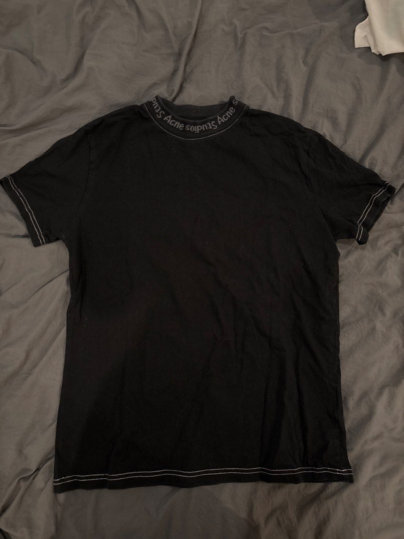 Acne Studios Meike AW17 T-shirt (Category: Tshirts & Polo Shirts ) located in Malay. Submitted by mforgasm.archive (Listing ID 1436044142, Image 1). Description: - Acne Studios Meike AW17 T-shirt - Crew neck design - Acne Studios logo print on collar - White stitching details on sleeves and hem - Made in Portugal - Fabric: 100% cotton (collar), 88% cotton/12% polyester (shell).