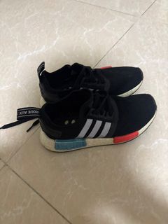 adidas gazelle silver green womens adidas Women's NMD_R1 Slip-On Shoes, Size 6.5, Black/White main image 1