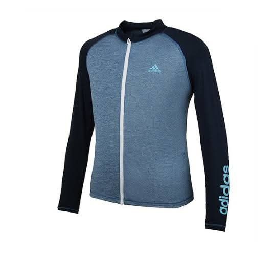 ADIDAS RASH GUARDS SIZE 160 (Category: Swim Top & Rash Guards) located in Nasipit. Submitted by edwingonzales498-69377 (Listing ID 1436001650, Image 1). Description: Original Adidas Zipper Rash Guard Size 160 on tag (Fits Xs to Small)Unisex Excellent to like new condition Good for beach outing , iwas sa init. 🔖Php 349 only (Noted: Mai heart na sticker to avoid restrictions).
