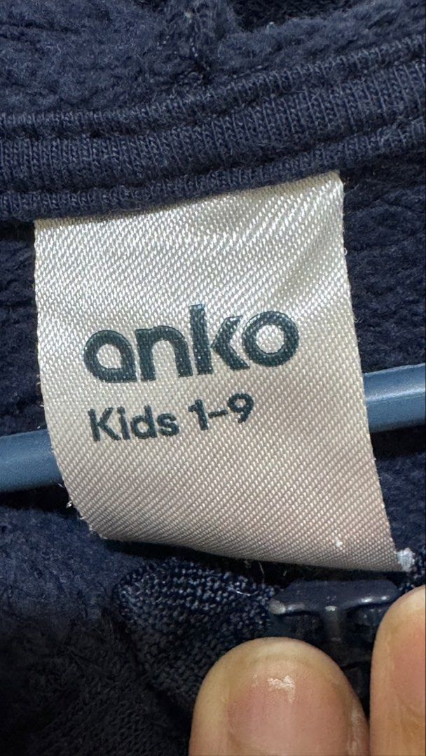 Anko Kids Tracksuit Set - Size 3 (Category: Babies & Kids Fashion) located in Quezon City. Submitted by skylar_15 (Listing ID 1435956996, Image 3). Description: - Anko kids tracksuit set - Color: Navy blue - Size: 3 (fits kids ages 1-9) - Includes: Hooded zip-up jacket with "WILD ONE" print & matching pants Can fit up to 4y .