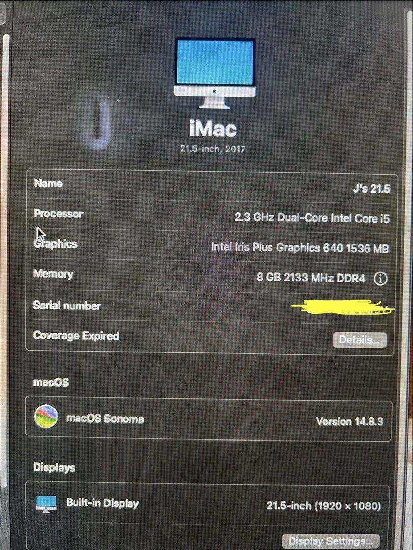 Apple iMac 21.5-inch (2017)445048288519147521