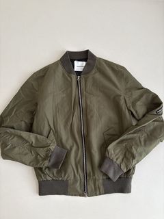 Vintage Schott Suede Leather NYC 327 Bomber Jacket, Men's Fashion