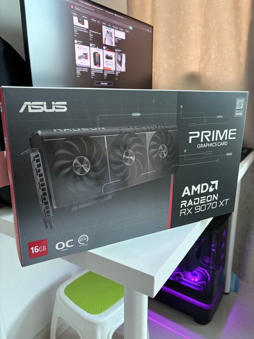 ASUS Prime Radeon RX 9070XT 16GB OC Prime Graphics Card