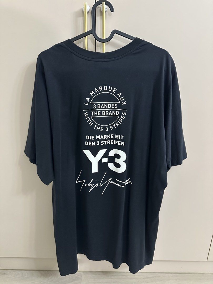 Authentic Adidas Y-3 Yohji Yamamoto Black Oversized T-Shirt (Category: Tshirts & Polo Shirts) located in Singapore. Submitted by wanlucg (Listing ID 1436071841, Image 2). Description: - Authentic Adidas Y-3 Yohji Yamamoto oversized black t-shirt - Size S, oversized and long T shirt. - Lightly used. Still in great condition. - Selling to clear wardrobe..