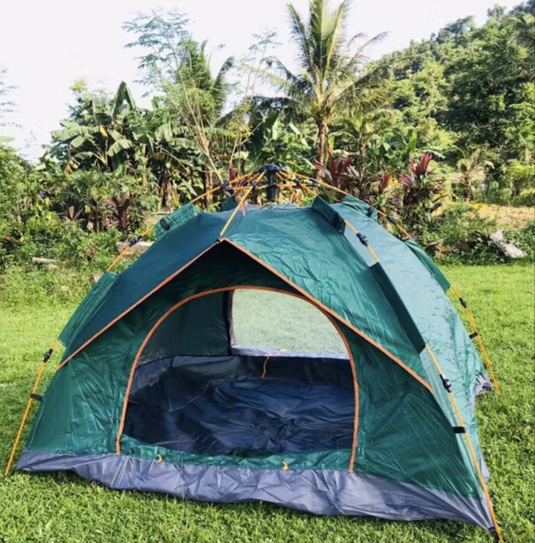 Automatic Camping Tent Good for 6 Persons (Category: Hiking & Camping) located in Mandaluyong City. Submitted by gentleturtle_f28a5c (Listing ID 1436031586, Image 3). Description: CAMPING OUTDOOR WATERPROOF TENT Perfect for Family Travel, Beach Trips, Hiking & Outdoor Camping! 🌲⛺ ✅ Good for 6 Persons ✅ Automatic Easy Setup ✅ Double Layer Protection ✅ Waterproof & Durable ✅ Spacious and Comfortable ✅ Perfect for Travel & Adventure Enjoy hassle-fr