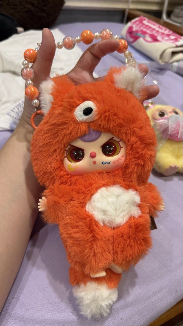 Baby Three First Generation Fox plush pendant (Category: Plushies & Soft Toys) located in General Trias. Submitted by secondhandthingzz (Listing ID 1436027757, Image 1). Description: No bnf Bead charm included Location: General Trias, Cavite Payment: Gcash/RCBC/Maribank Delivery: Lalamove, J&T (shouldered by buyer) ❤️ .
