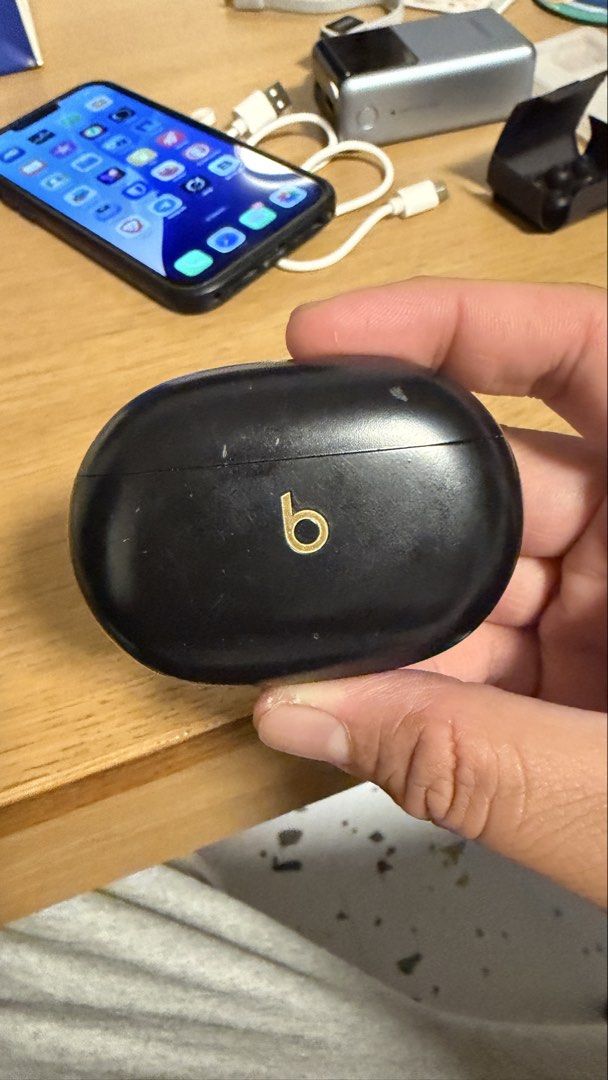 Beats Studio Buds Plus - Black (Category: Earphones) located in Cavite. Submitted by jace.themerchant (Listing ID 1436078951, Image 1). Description: Fs:Beats Studio Buds Plus - Black Rfs: decluttering No box. 100% working. Tested. No functional issues. Some scratches on the case due to usage No original charging cable. (Will provide 3rd party one) Package includes: 1x Beats Studio Buds Plus - Black 3x pair of replacement tips. Original. 1x 3rd pa