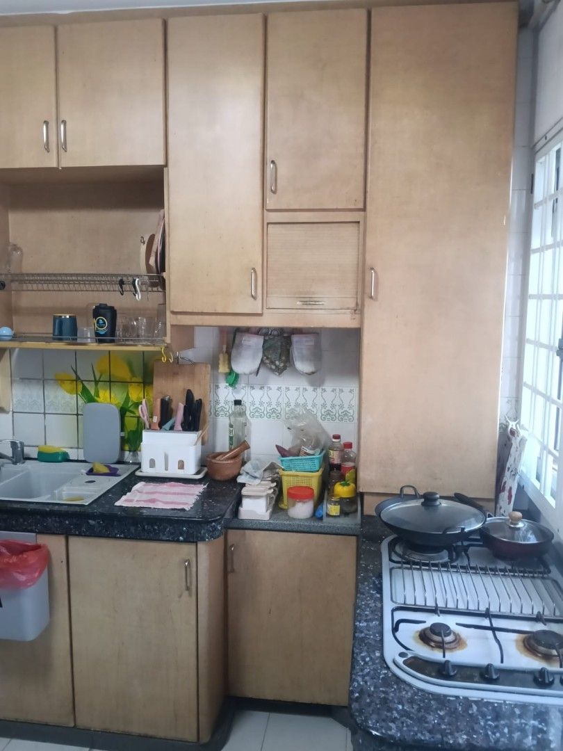 Before & After. 30 yrs old Kitchen Cabinet