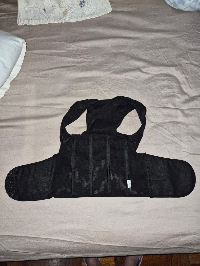 Back Support Brace (Category: Braces, Support & Protection) located in Manila. Submitted by amazingshopper2024 (Listing ID 1435978544, Image 3). Description: Mop: Gcash only Mod: Lalamove or J&T Loc: Binondo Manila Buyer will shoulder shipping fee - Black back support brace - Size: S petite - Criss-cross back design - Adjustable straps - Hook-and-loop closure - Breathable mesh material - Supports back and shoulders - Improves posture - Alleviates