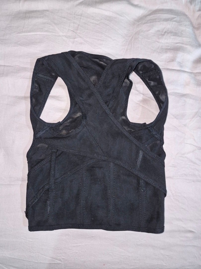 Back Support Brace (Category: Braces, Support & Protection) located in Manila. Submitted by amazingshopper2024 (Listing ID 1435978544, Image 2). Description: Mop: Gcash only Mod: Lalamove or J&T Loc: Binondo Manila Buyer will shoulder shipping fee - Black back support brace - Size: S petite - Criss-cross back design - Adjustable straps - Hook-and-loop closure - Breathable mesh material - Supports back and shoulders - Improves posture - Alleviates
