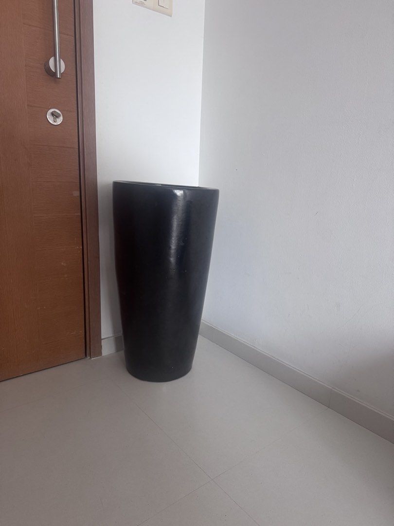 Black Tall Planter