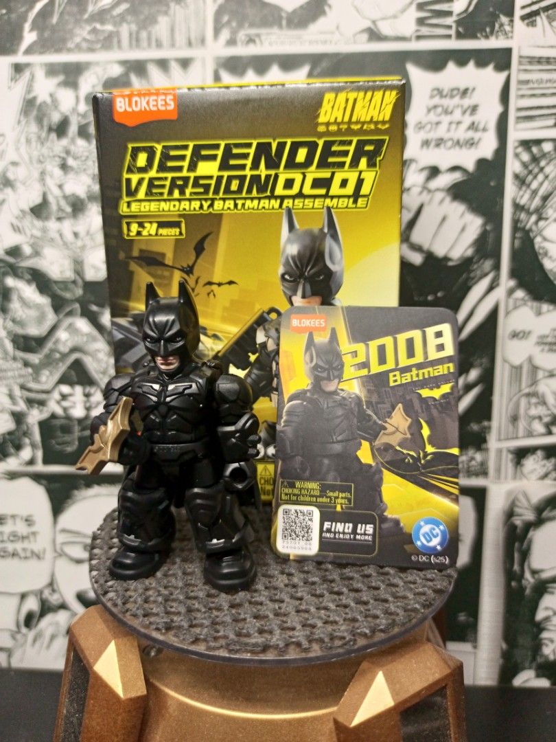 BLOKEES BATMAN DEFENDER VER DC01 SET (Category: Vintage Collectibles) located in San Pablo. Submitted by papilhovz (Listing ID 1435943401, Image 3). Description: BLOKEES BATMAN DEFENDER VWR DC01 SET - 1995 BARMAN - 2007 BATMAN.