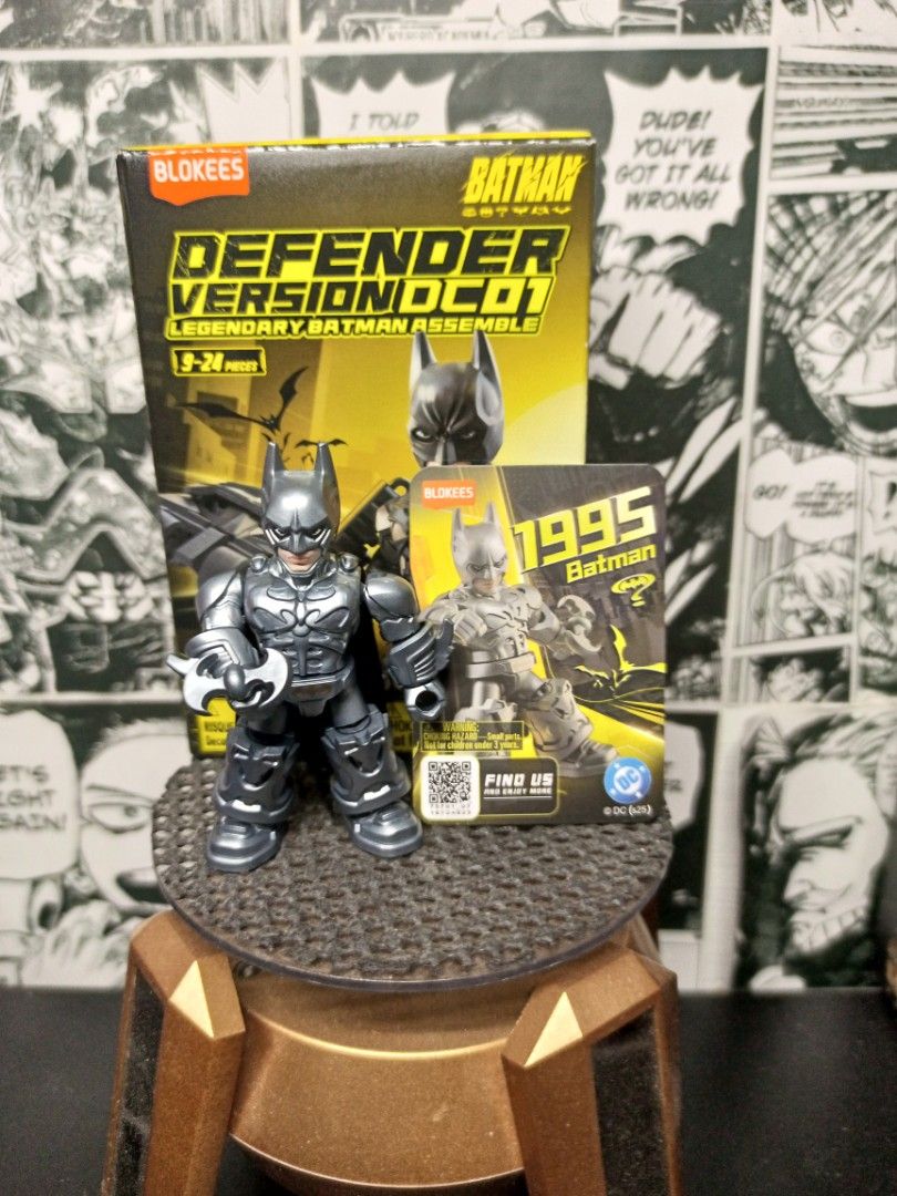 BLOKEES BATMAN DEFENDER VER DC01 SET (Category: Vintage Collectibles) located in San Pablo. Submitted by papilhovz (Listing ID 1435943401, Image 2). Description: BLOKEES BATMAN DEFENDER VWR DC01 SET - 1995 BARMAN - 2007 BATMAN.