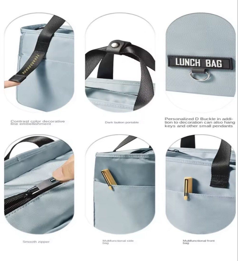 BN Navy Blue Lunch Bag- Large445126894211584004