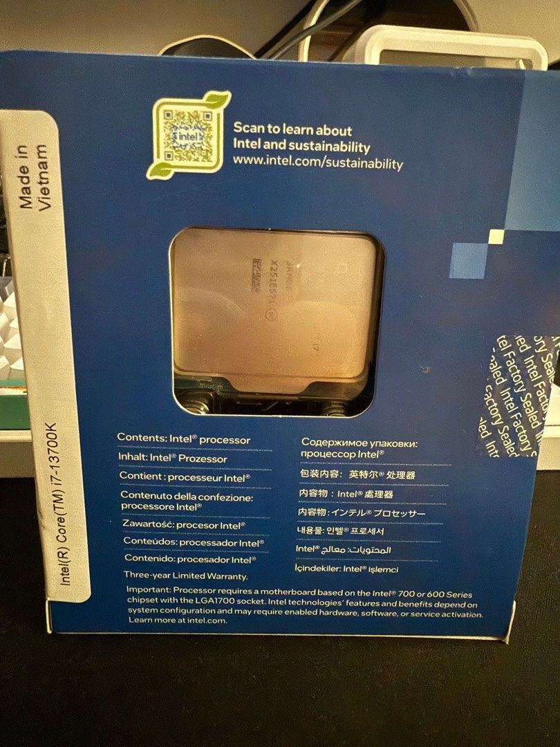 [BNIB / SEALED] Intel Core i7-13700K - Untouched Silicon