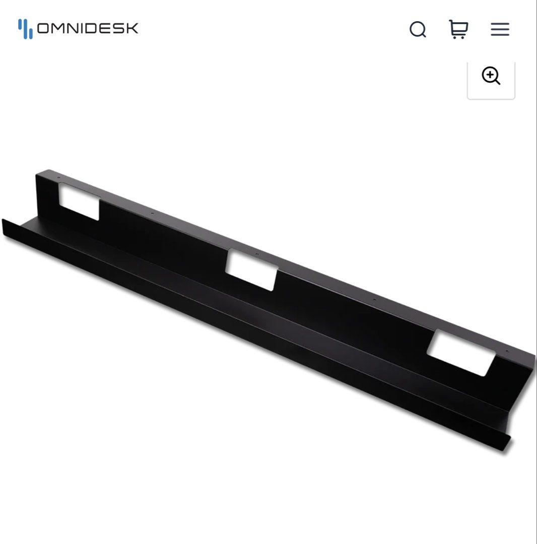 [BNIB] Omnidesk Cable Management Bar - Black