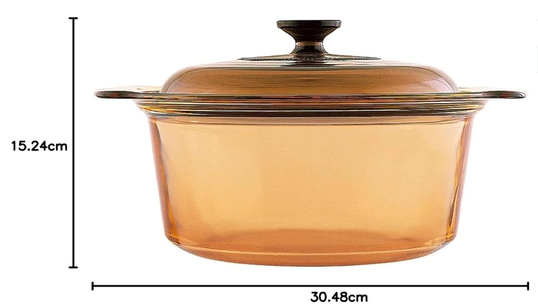 BNIB Visions 5L Round Dutch Oven With Glass Lid/Cover