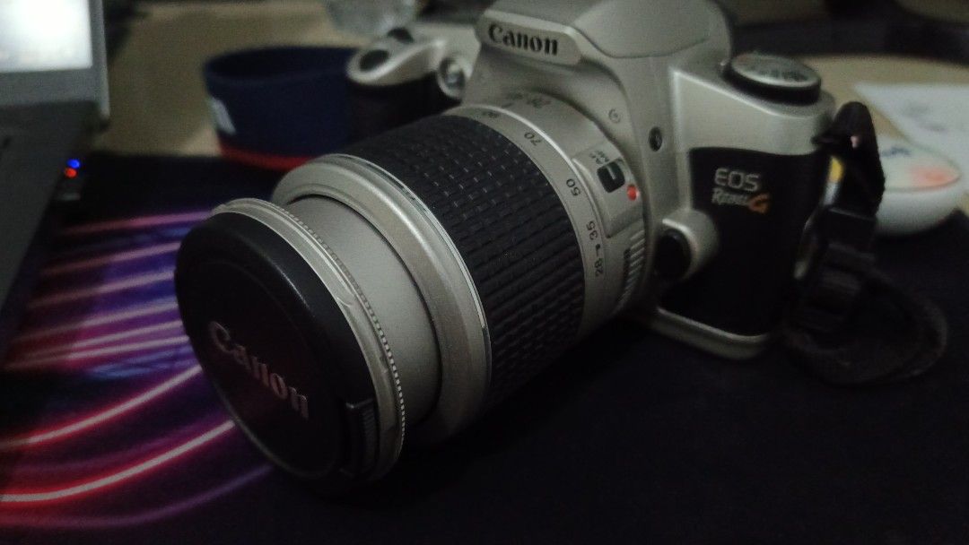 Canon EOS Rebel G Camera with Lens (Category: Cameras) located in Daet. Submitted by julianrigo20554 (Listing ID 1436076229, Image 2). Description: Wala lang po battery, and galing po siya sa Canada. and the lens is sobrang linis pa po..