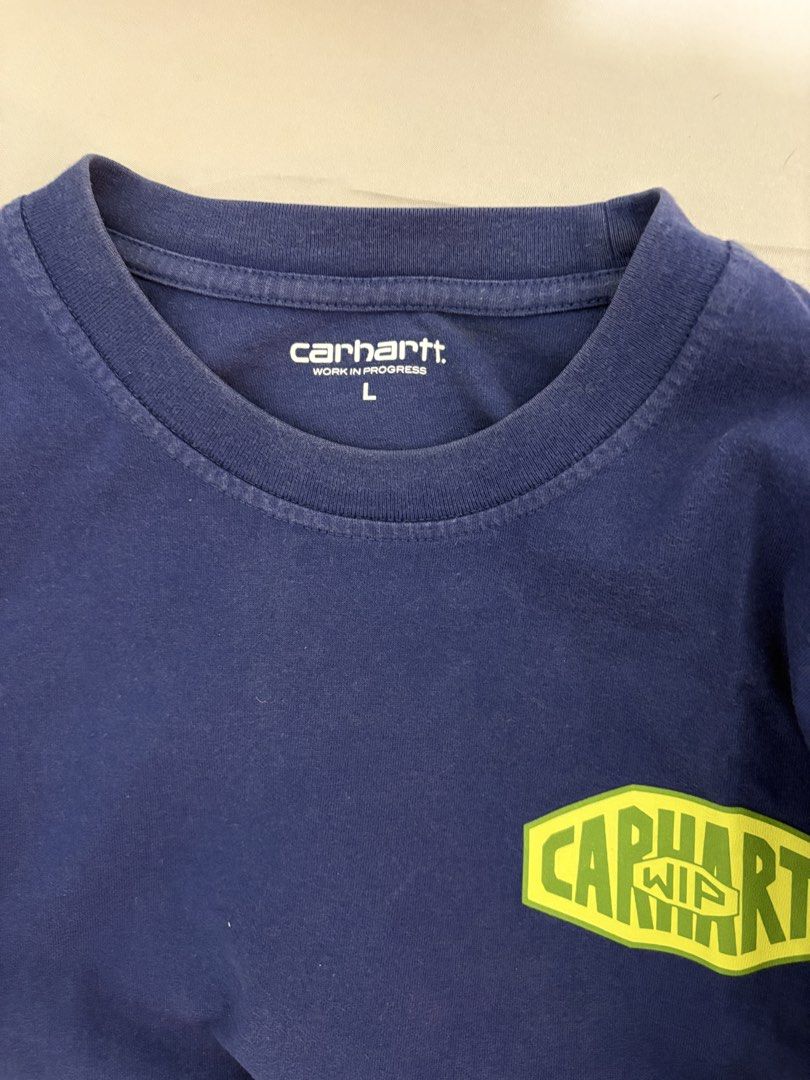 Carhartt Blue WIP Shirt (Category: Tshirts & Polo Shirts ) located in Cainta. Submitted by jamessss23 (Listing ID 1436092987, Image 3). Description: Fits medium to large body frame Authentic carhartt wip No issues.