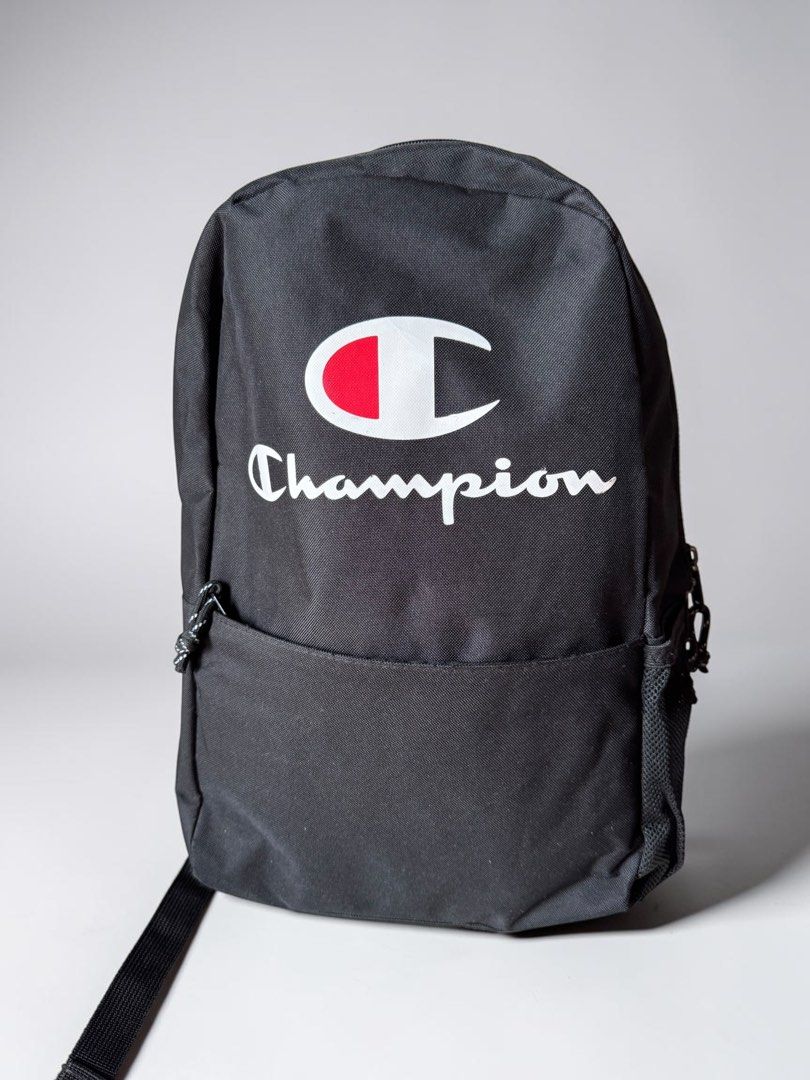 Champion Backpack (Category: Backpacks) located in Sablan. Submitted by bag-a-holic.bygaile.ph.2.0 (Listing ID 1435998867, Image 1). Description: No flaws L: 17 w:10.5 .