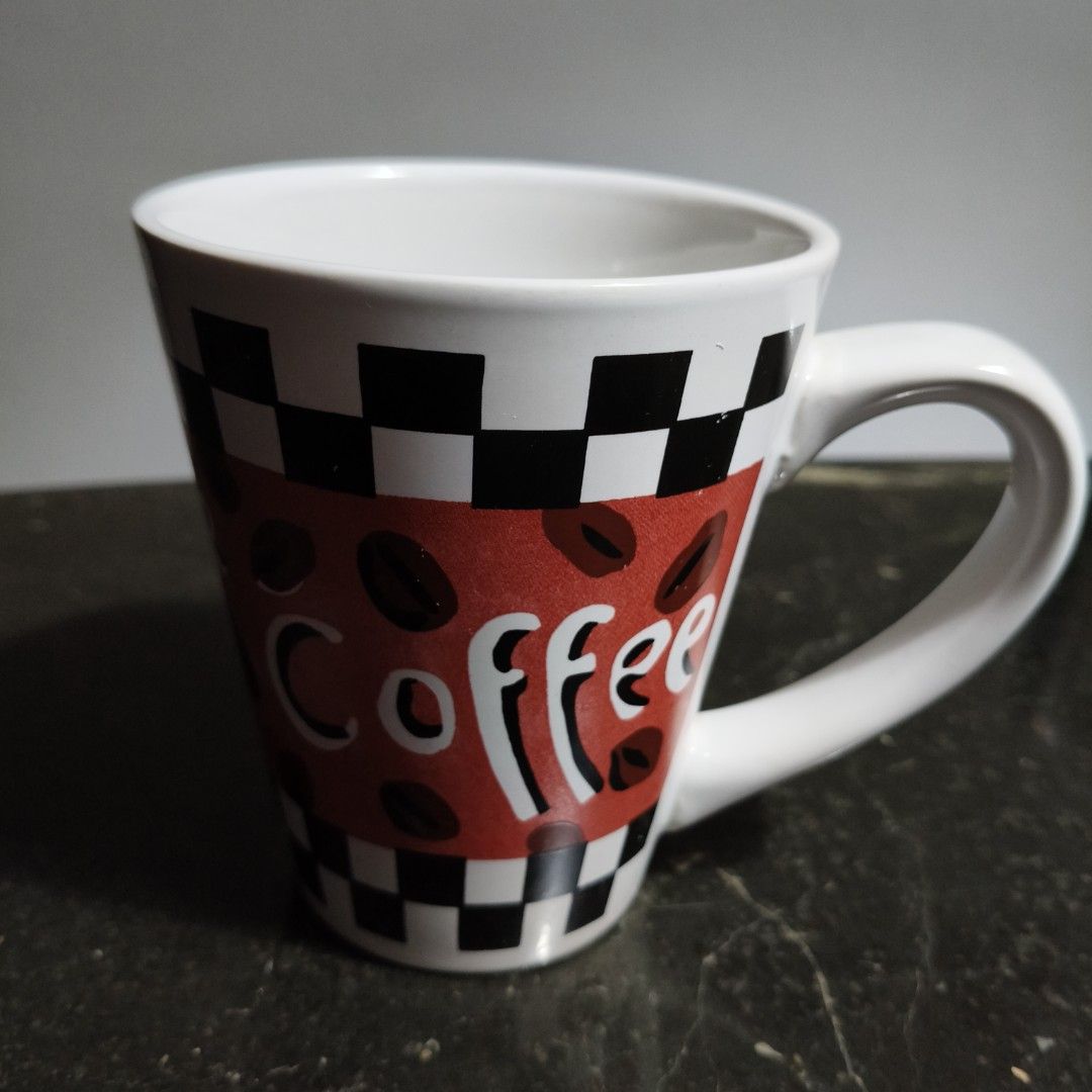 Coffee Mug with Coffee Bean Design (Read listing & reply accordingly)