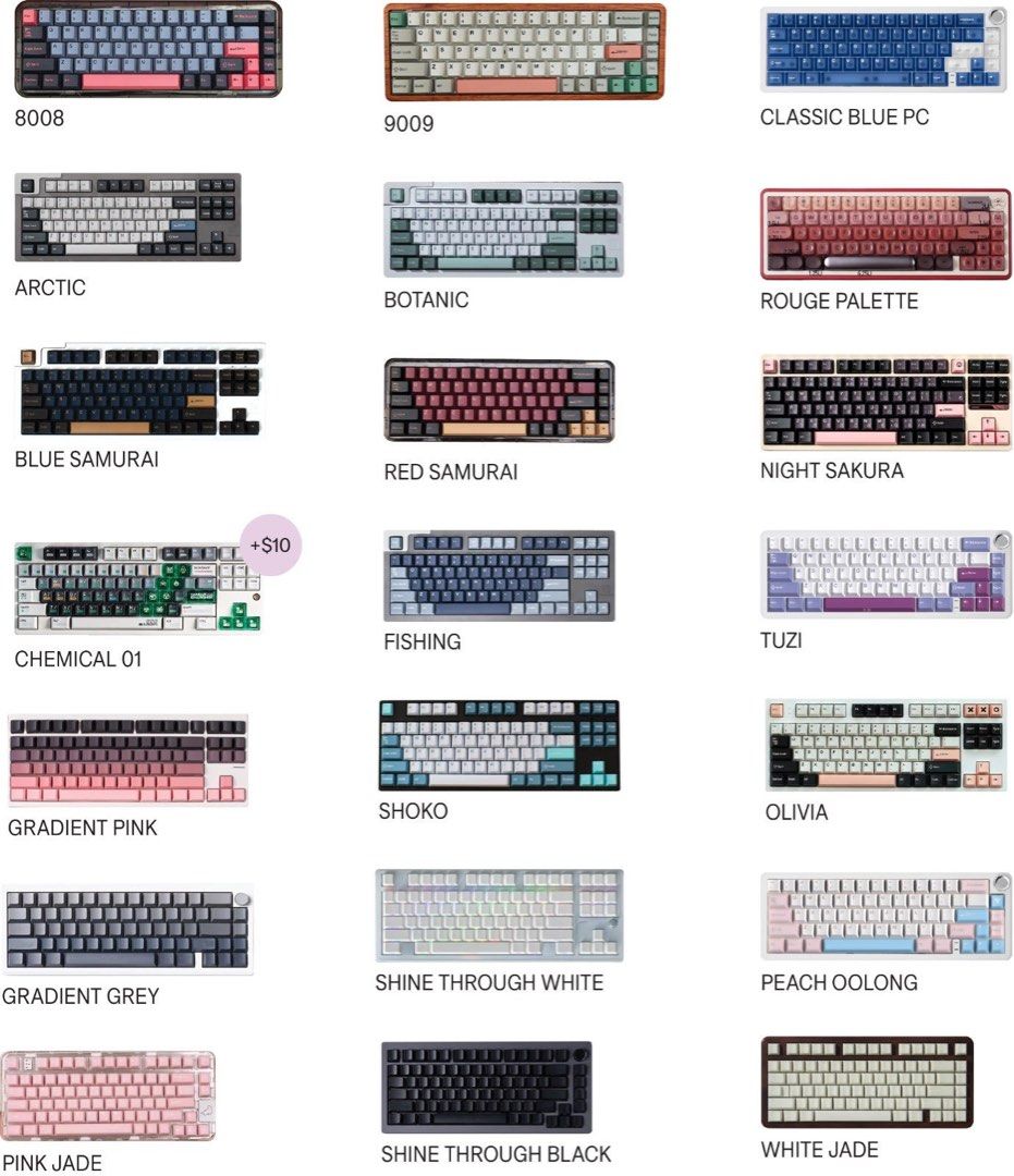 Custom MASH 75% Mechanical Keyboards - Various Designs444564845982525440