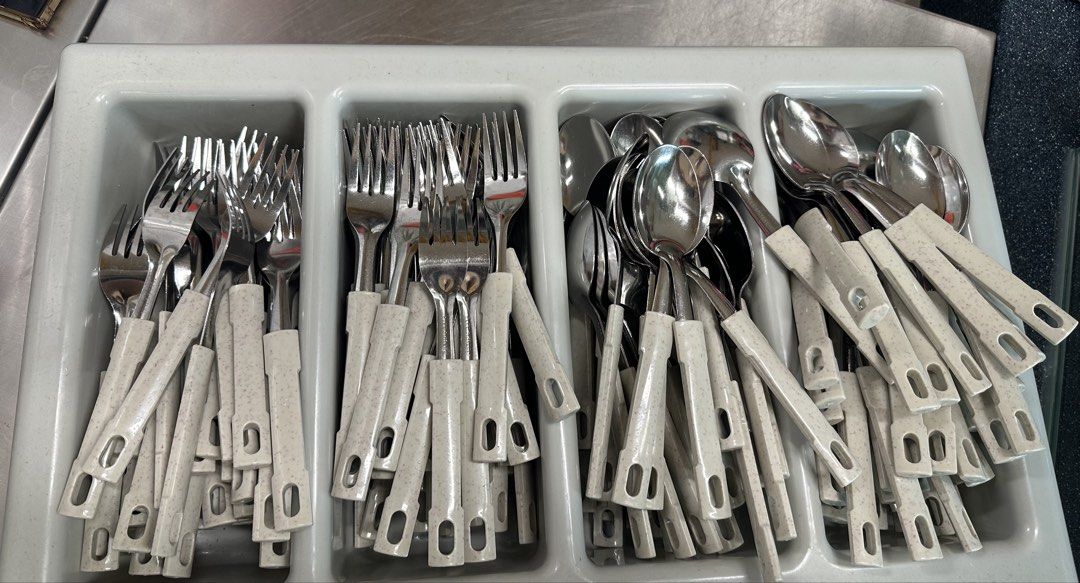 Cutlery Set - Forks & Spoons (Hawker or canteen )