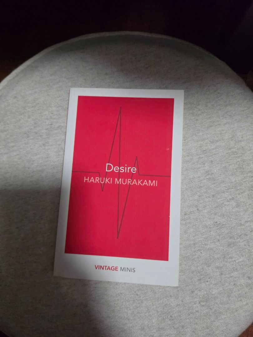 Desire - Haruki Murakami (Category: Storybooks) located in Quezon City. Submitted by cowheadmilk (Listing ID 1436055532, Image 1). Description: Last price, original copy bought from Japan MOP - Gcash or Bank Transfer MOD - Lalamove/Grab/GGX (from qc) sf and booking c/o buyer .