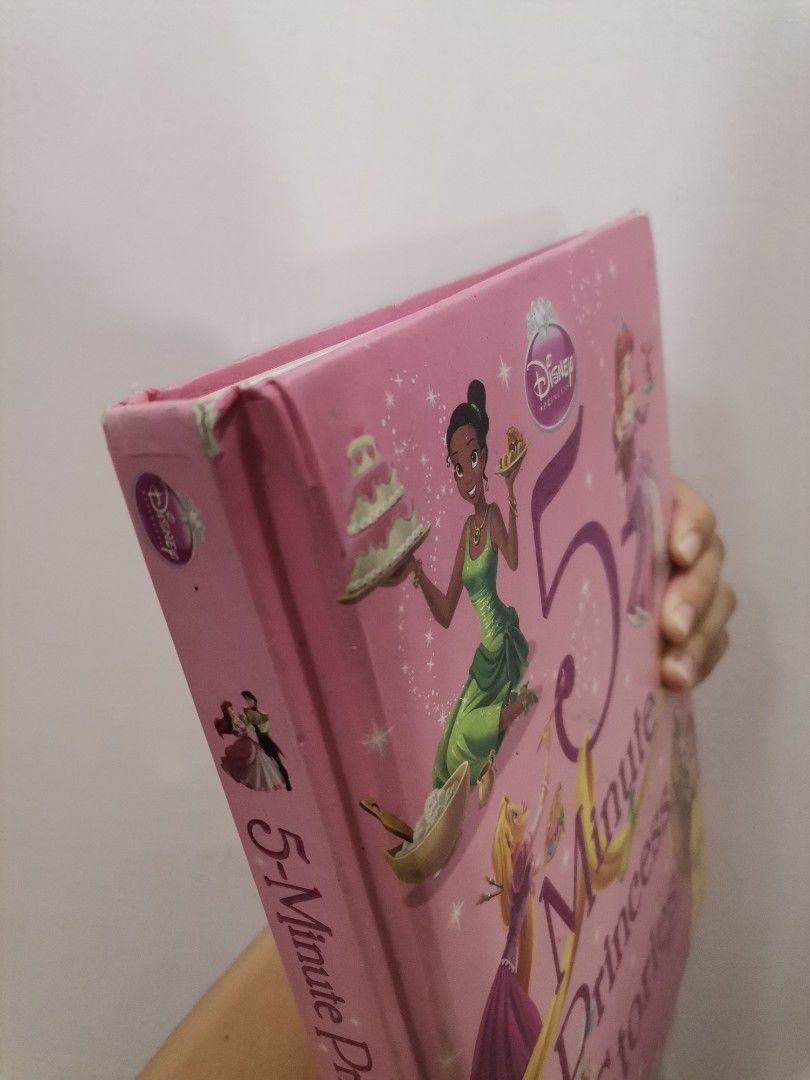 Disney 5-Minute Princess Stories Book (Category: Children's Books) located in Makati City. Submitted by kookybearsstuff (Listing ID 1436046244, Image 3). Description: - Disney 5-Minute Princess Stories book - Features stories about various Disney princesses - Includes "Anytime Tales" with Cinderella, Ariel, and Belle - Ideal for reading aloud - Suitable for children aged 5 and up - Pink cover with princess illustrations.