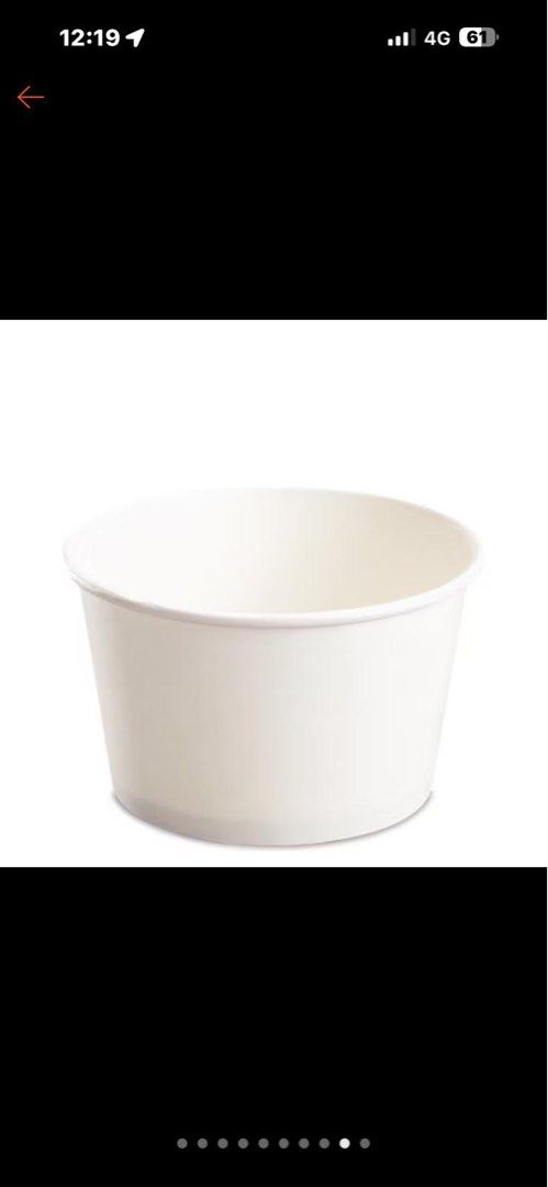 Disposable White Paper Bowl444758526421913600