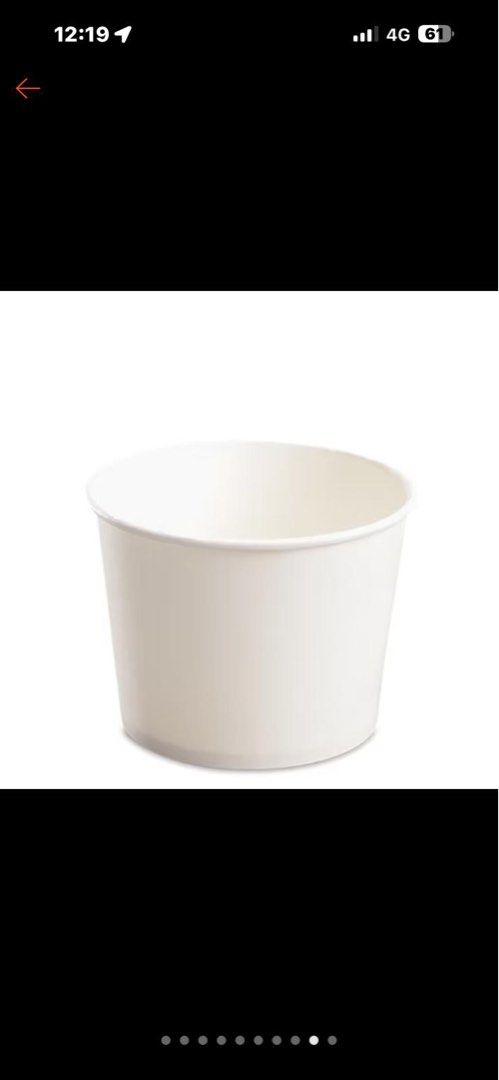 Disposable White Paper Bowl444758526421913601