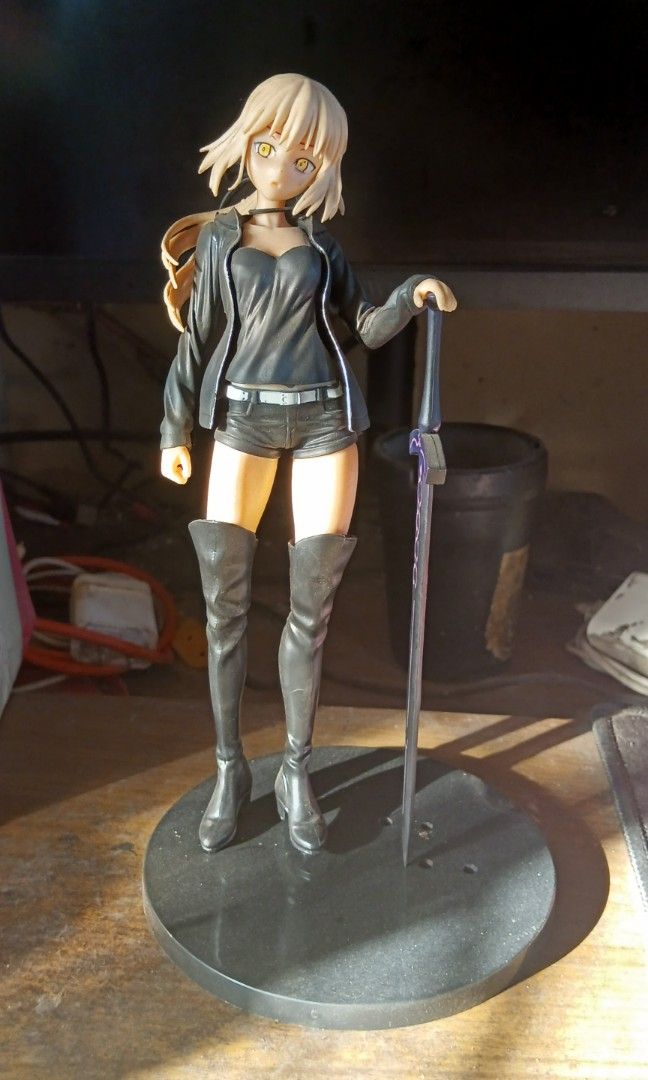 Fate Stay Knight Black Saber Figure (Category: Figurines & Statues) located in Quezon City. Submitted by victr2 (Listing ID 1436097890, Image 1). Description: Fate Stay Knight Black Saber Figure item for pickup at our loc at north fairview qc.