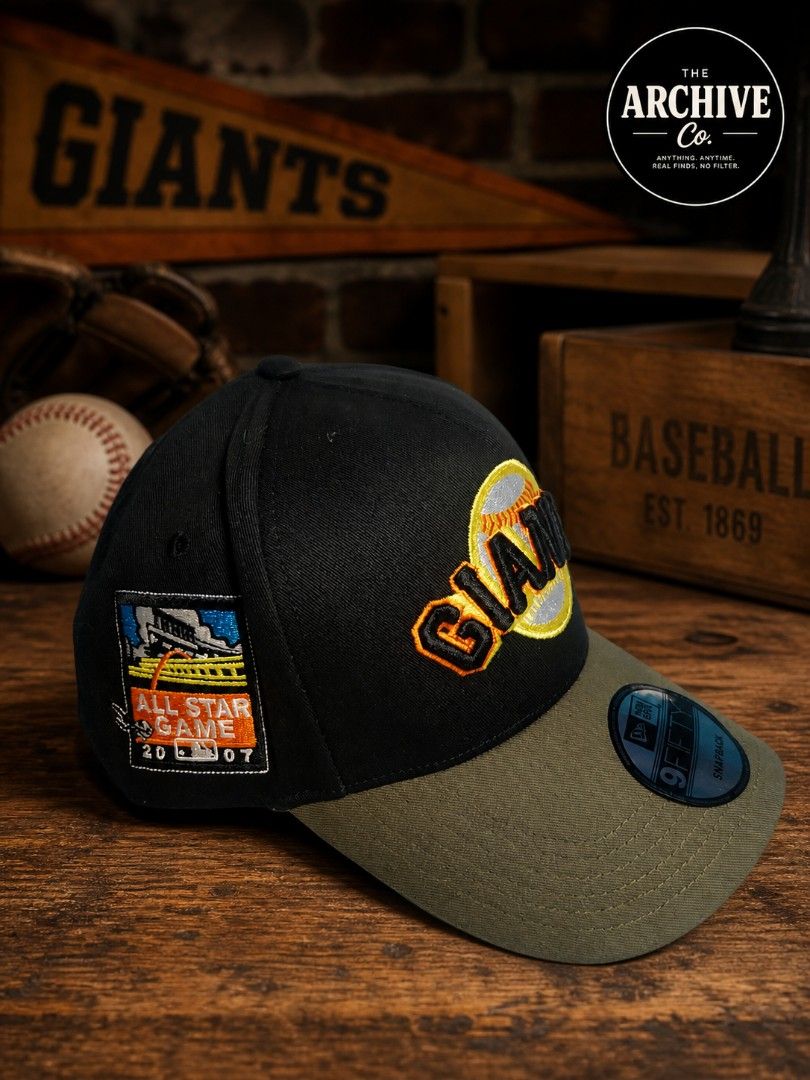FOR SALE NEW ERA GIANTS CAP (Category: Caps & Hats) located in Naic. Submitted by thearchive.co (Listing ID 1436029253, Image 2). Description: 🧢 FOR SALE: GIANTS SNAPBACK 🧢 Looking for a clean, stylish cap? Check this out 👇 ✔️ Black & olive colorway (easy to match) ✔️ Bold GIANTS embroidery ✔️ All-Star Game 2007 side patch ✔️ Adjustable snapback (fits most) ✔️ In good condition 💸 ₱300 ONLY (solid deal!) 📩 Message me if interested 📦 Availabl