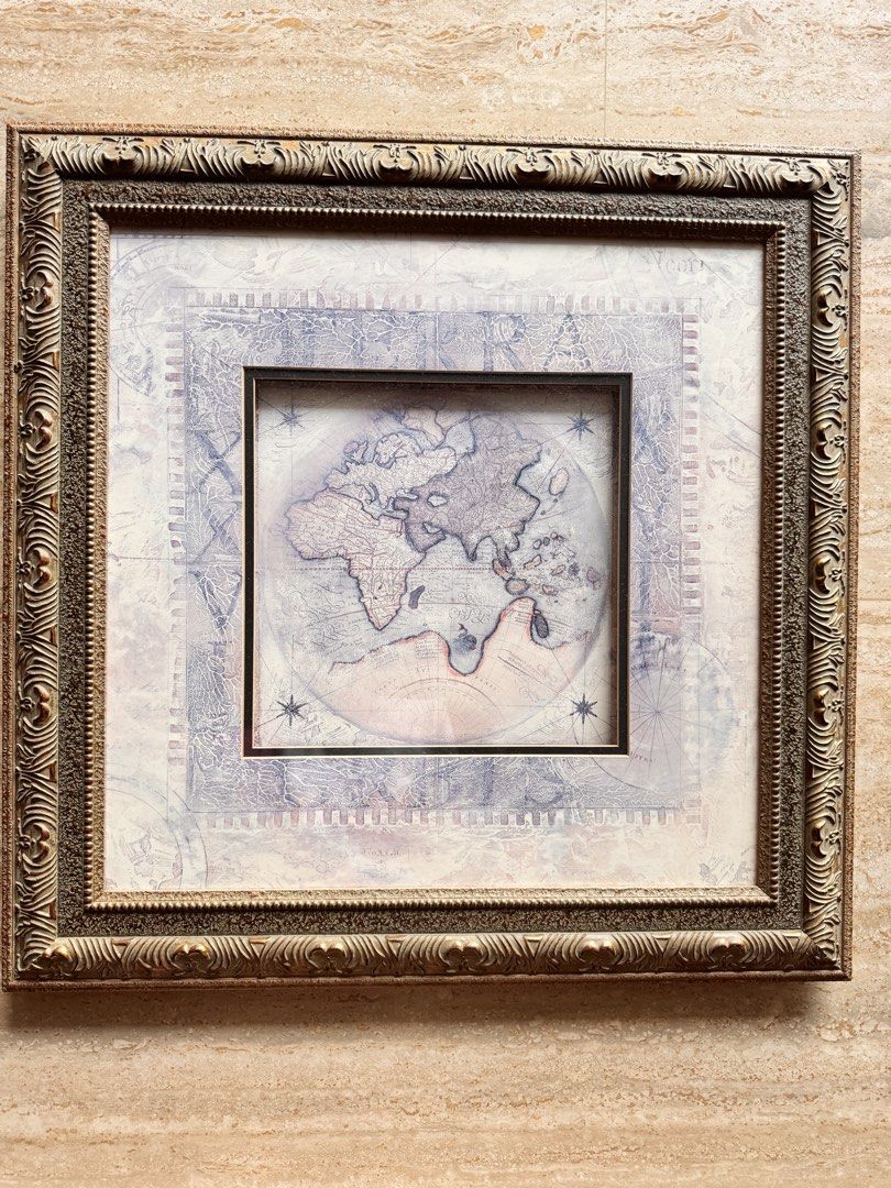 Framed World Map Print