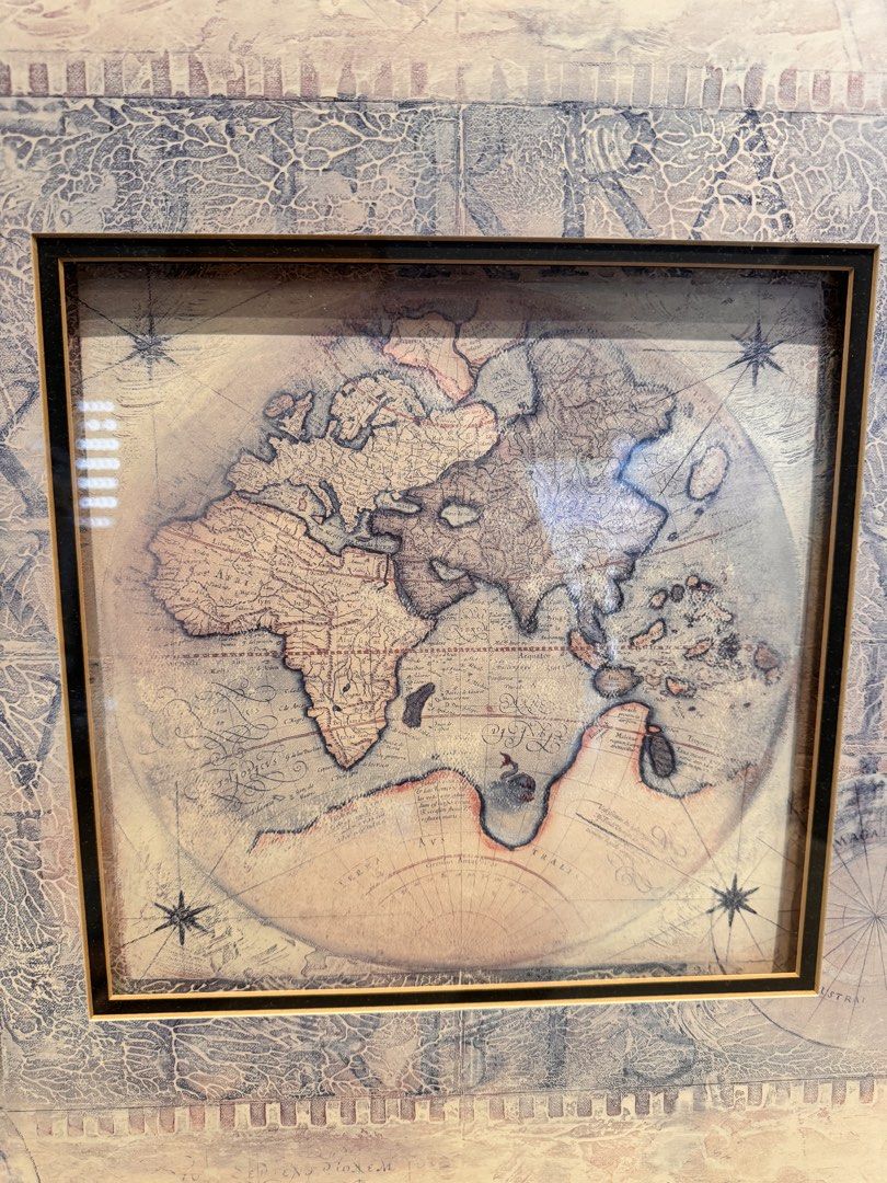 Framed World Map Print444726040834887682