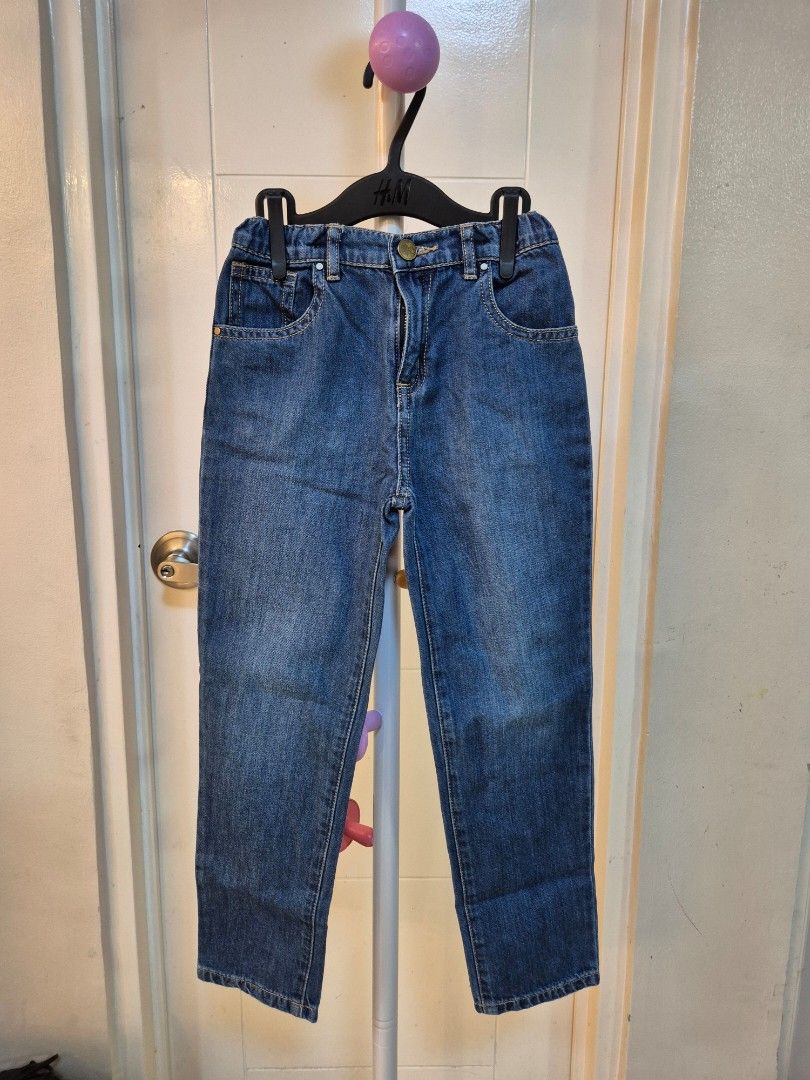 Gingersnaps Jeans for Kids Size 6 (Category: Babies & Kids Fashion) located in Bacoor. Submitted by amdeocampo (Listing ID 1435919963, Image 1). Description: - Gingersnaps kids' jeans - Size: 6 - Classic denim design - Button and zipper closure - Two front pockets - Comfortable fit Pre-loved items, please manage your expectations. There may be slight discoloration due to washing and/or lint..