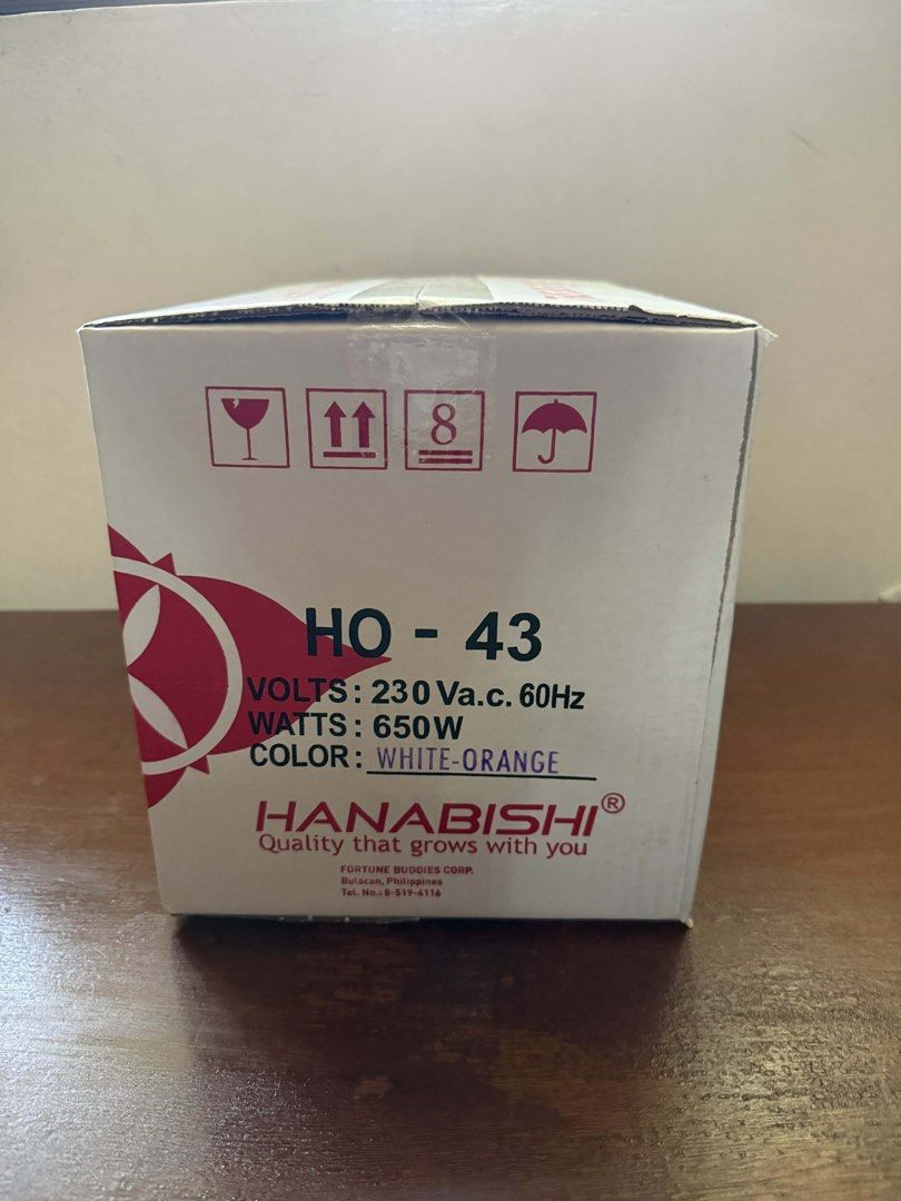 Hanabishi Oven Toaster HO-43 (Category: Ovens & Toasters) located in Imus. Submitted by silentfire-353921 (Listing ID 1435940425, Image 2). Description: - Hanabishi Oven Toaster HO-43 - 15-minute timer - Glass tube heater - Power: 230V a.c., 60Hz, 650W - Color: White-Orange - Includes: Oven Toaster unit.